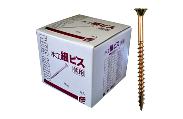 鉄(+) 木工細ビス(スリムビス)(フレキ付 皿頭)(徳用箱入)(ウイング製)